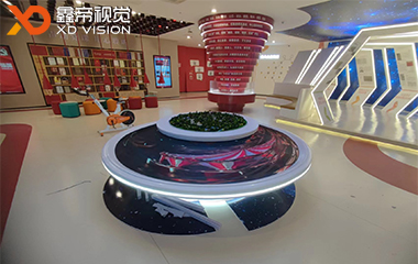 江蘇沭陽(yáng)文化館LED圓臺(tái)屏項(xiàng)目