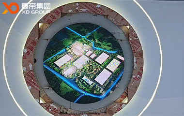 成都創(chuàng)客公園無(wú)邊圓形LED屏項(xiàng)目